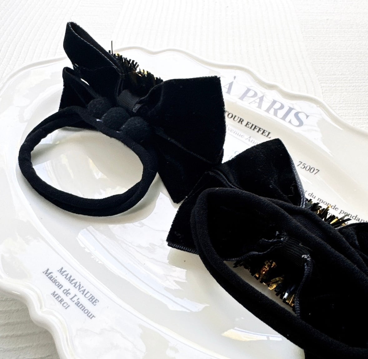 NEW YEARおネックリボンorヘアバンドリボン(後ろ支え付き)