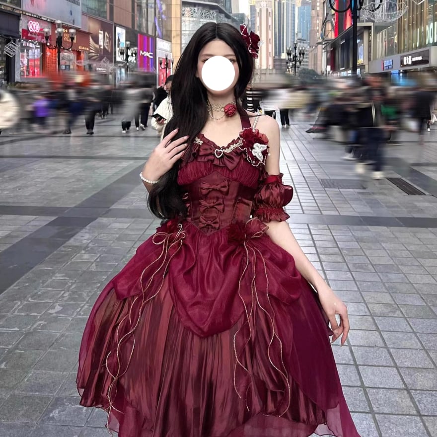 【在庫処分大特価!!】 ロリータファッション通販 ドレス フルセット ゴスロリ SEASONZ Cosplay Costume
