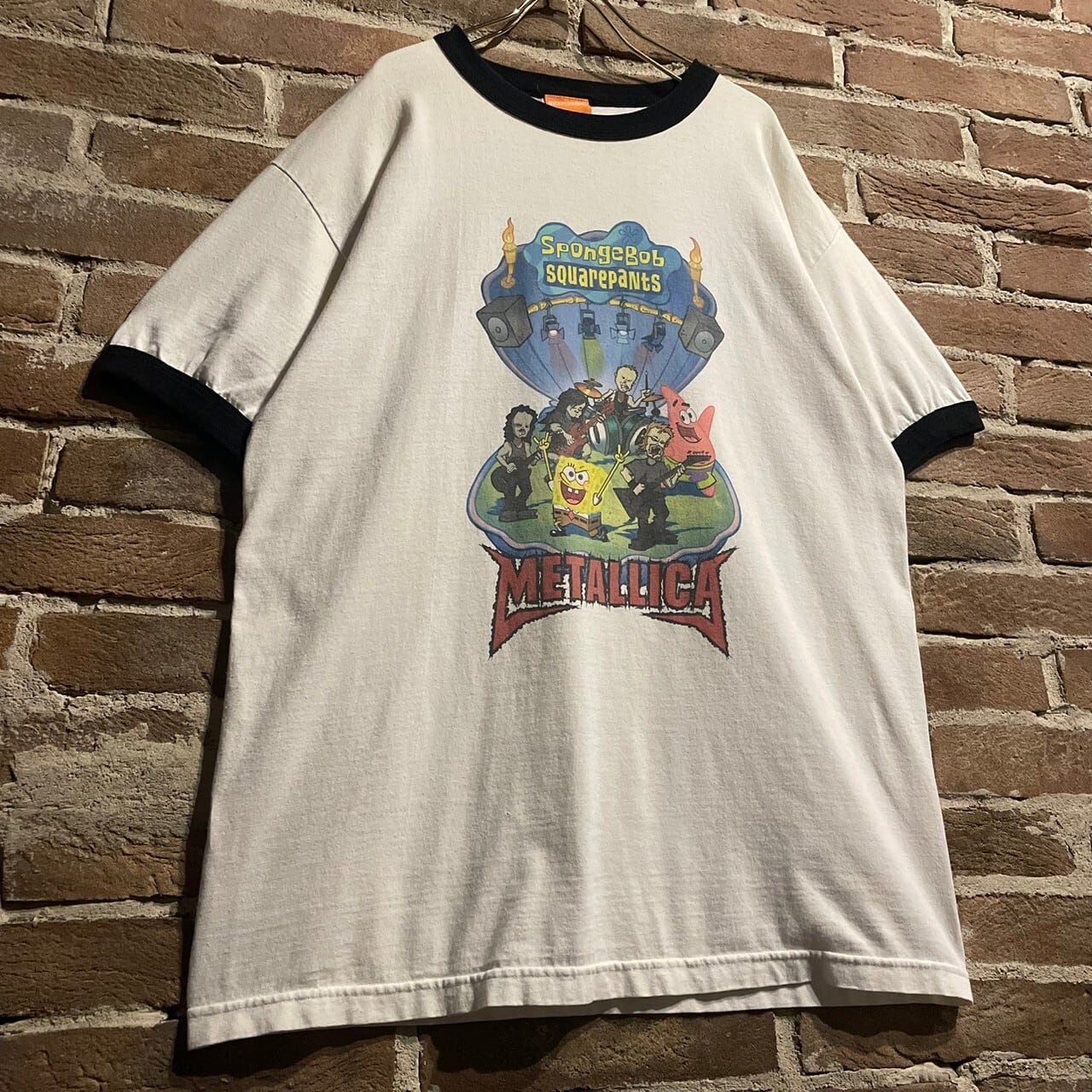 平置きレア！！ スポンジボブ×メタリカ Tシャツ - Tシャツ/カットソー