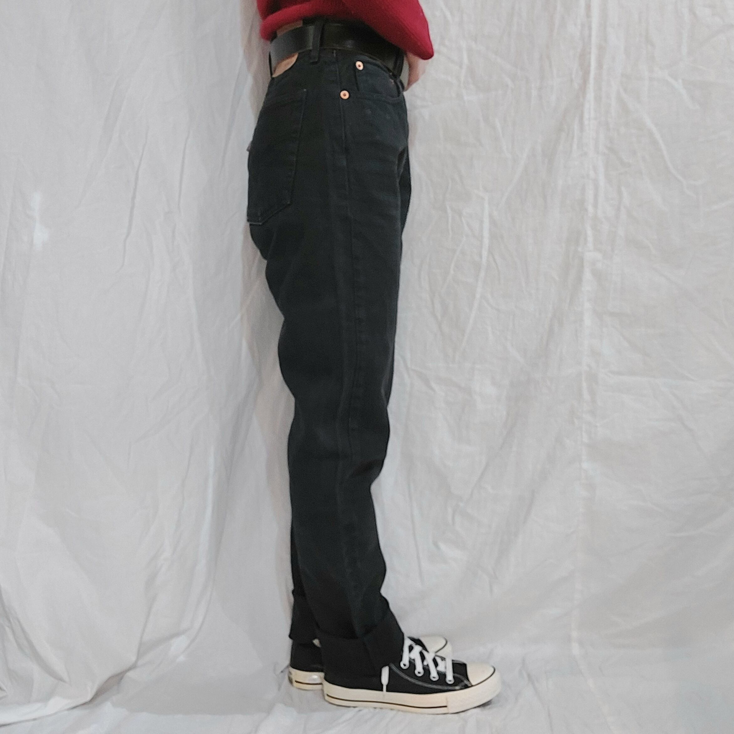Levi's 534 Black denim pants / Made in Spein[fa-644]リーバイス534