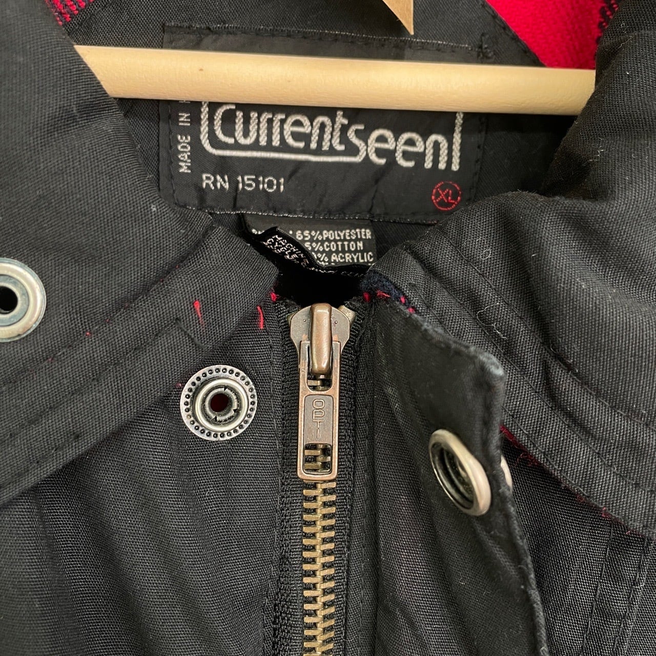 80s 90s デタッチャブルアーム 中綿ブルゾン 黒 ブラック ヴィンテージ