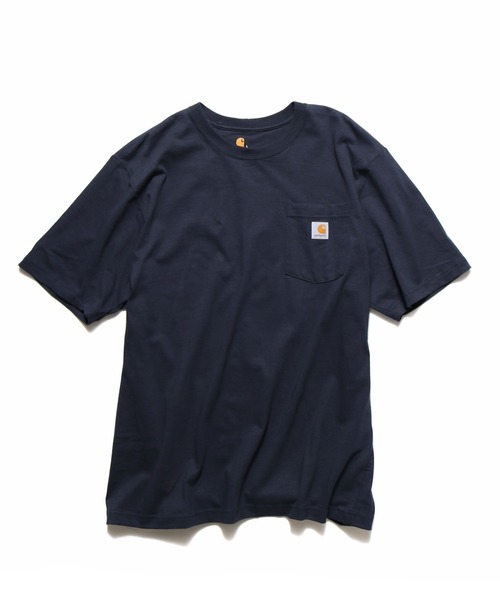 Carhartt (カーハート)  WORK POCKET Tシャツ K87 ネイビー