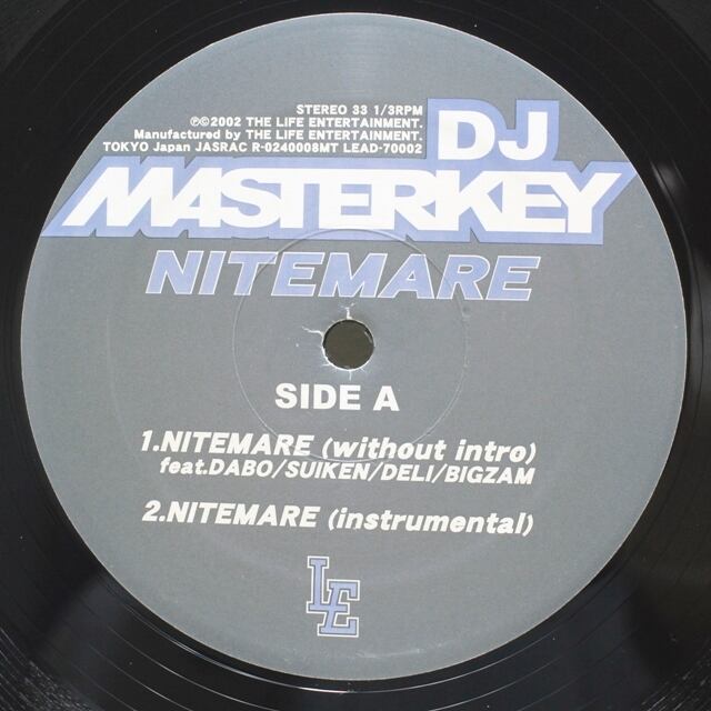 DJ Masterkey / Nitemare / No Chaser [LEAD-70002] - 画像1