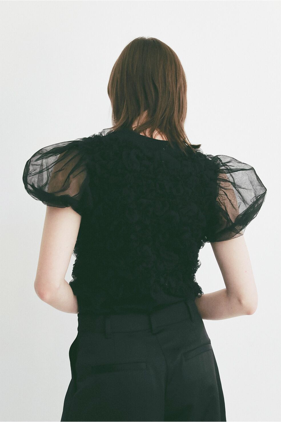 Tシャツ(半袖/袖なし) CLANE TULLE VEST LAYERED TOPS TULLE VEST LAYERED TOPS｜TOPS(トップス)｜CLANE OFFICIAL ONLINE STORE