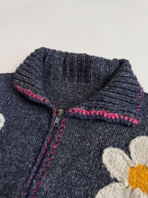 Floral kint cardigan