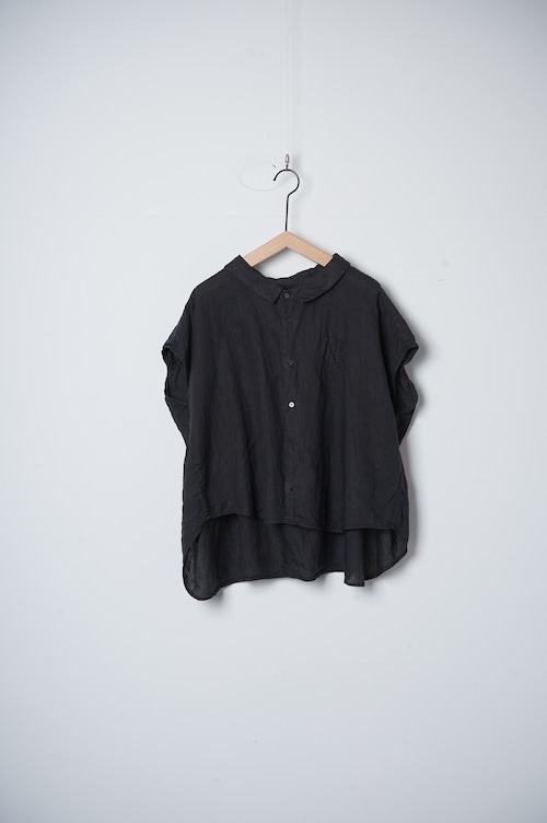 【ARCHIVE】 LINEN BARBER NO SLEEVE SHIRT/OF-S054