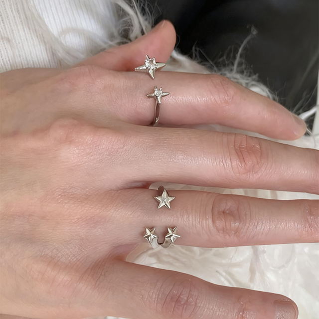 TOCC四芒星ジルコンリング 3s