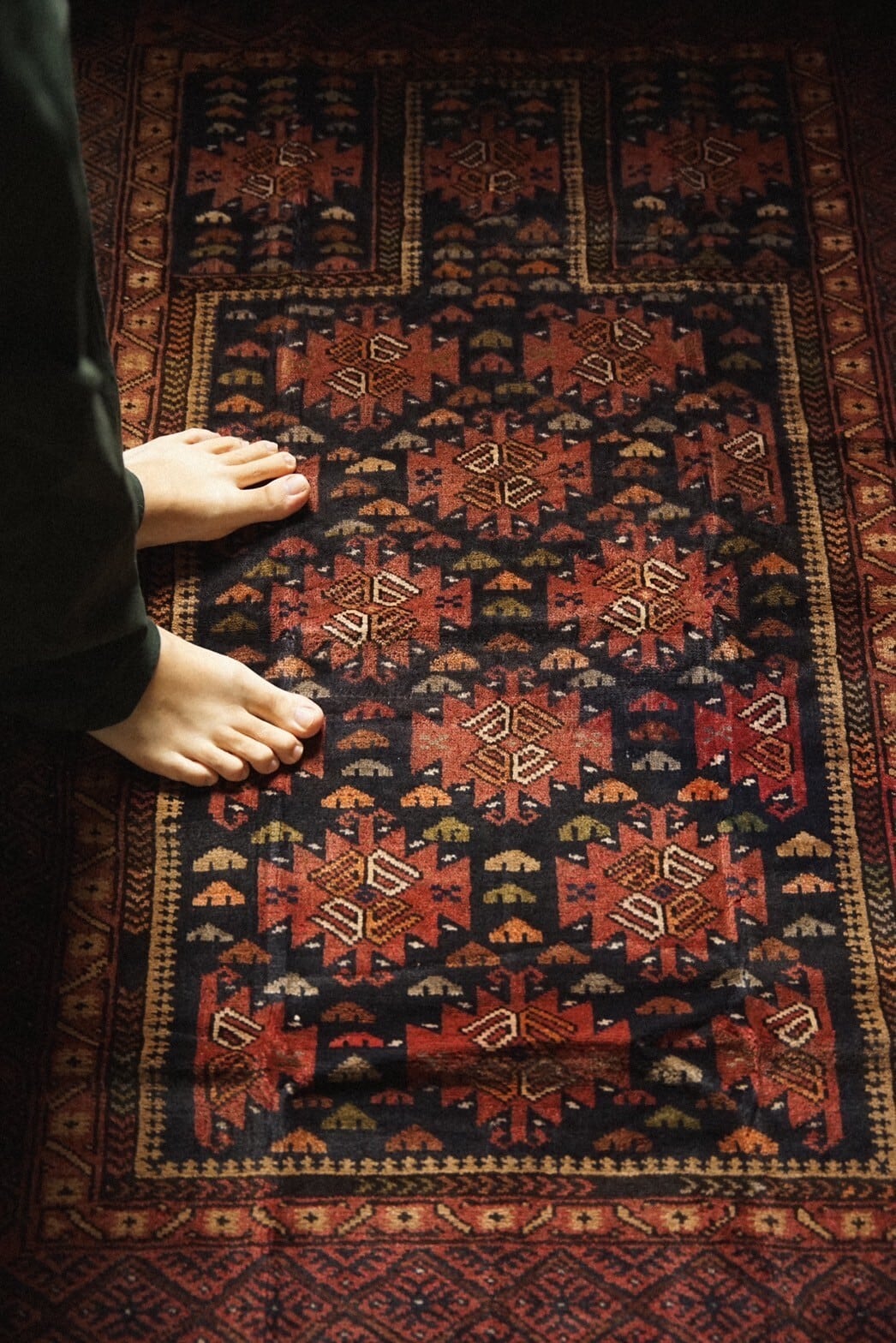 940 -Vintage Baluch prayer rug