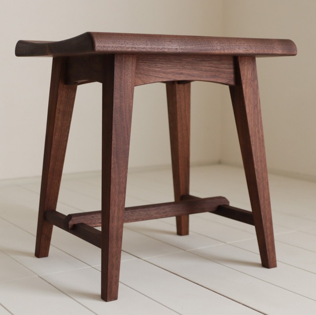 スツール 玄関 リビング ウォールナット st-l01-wal