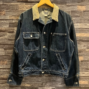 RALPH LAUREN CORDS COLLAR DENIM JACKET 1980'S OLD
