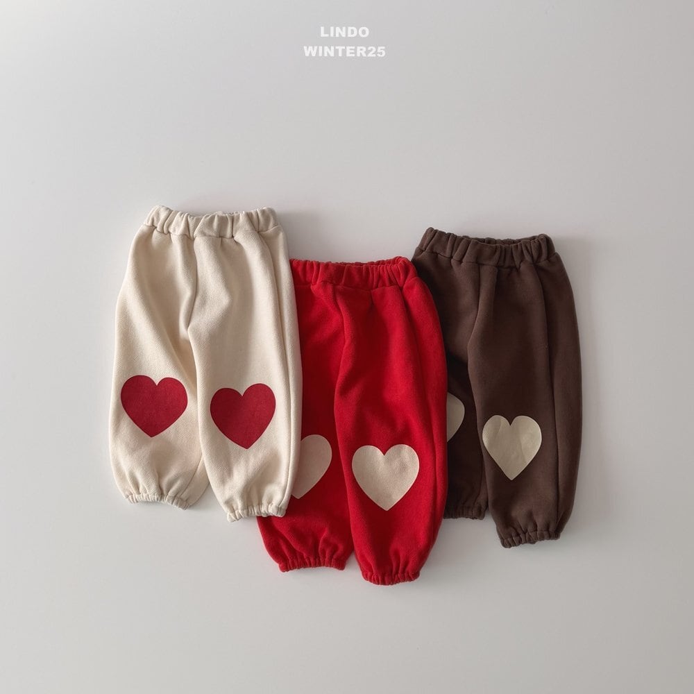 【予約商品】big heart jogger pants