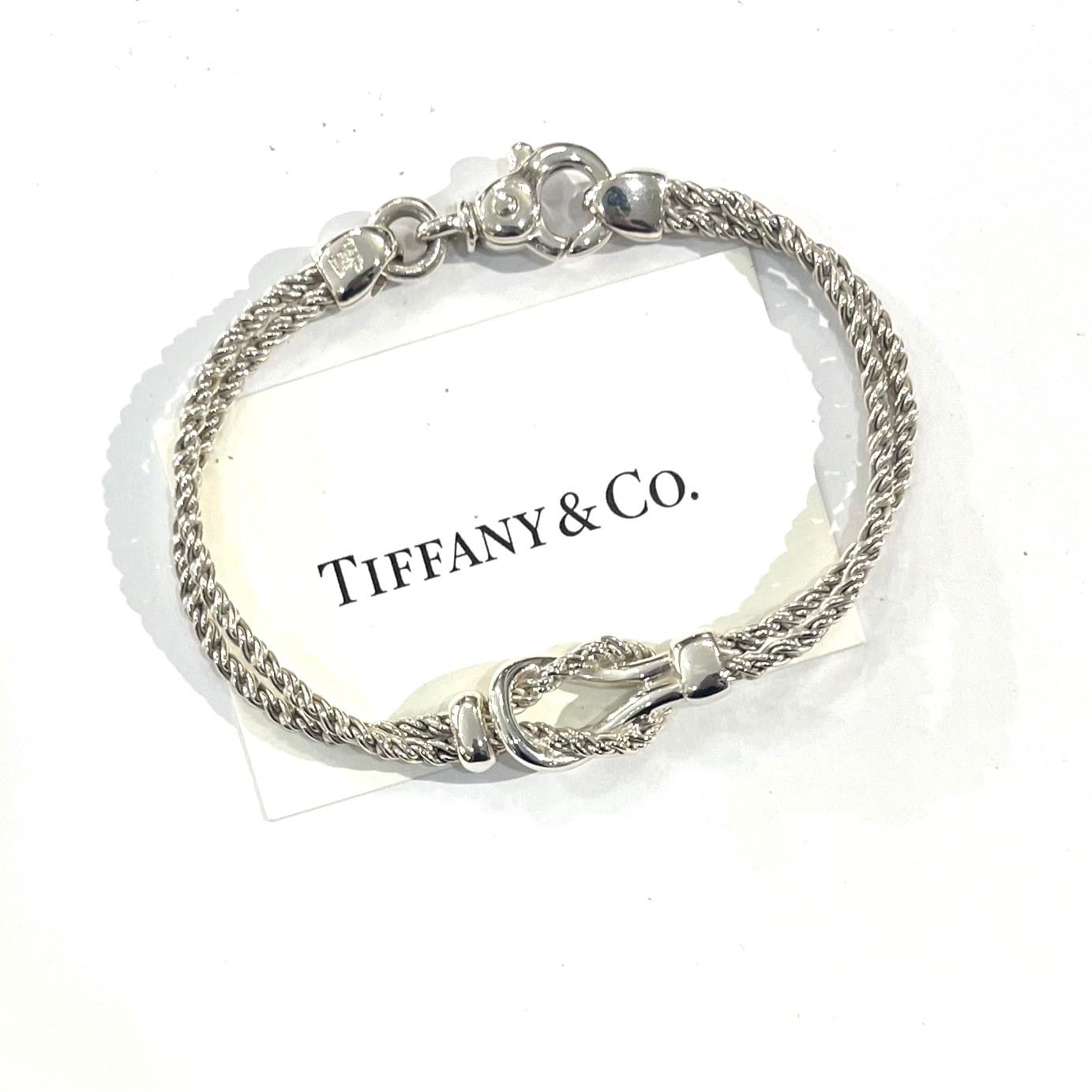 希少【TIFFANY&CO.】2551ツイストダブルロープブレスレット／シルバー