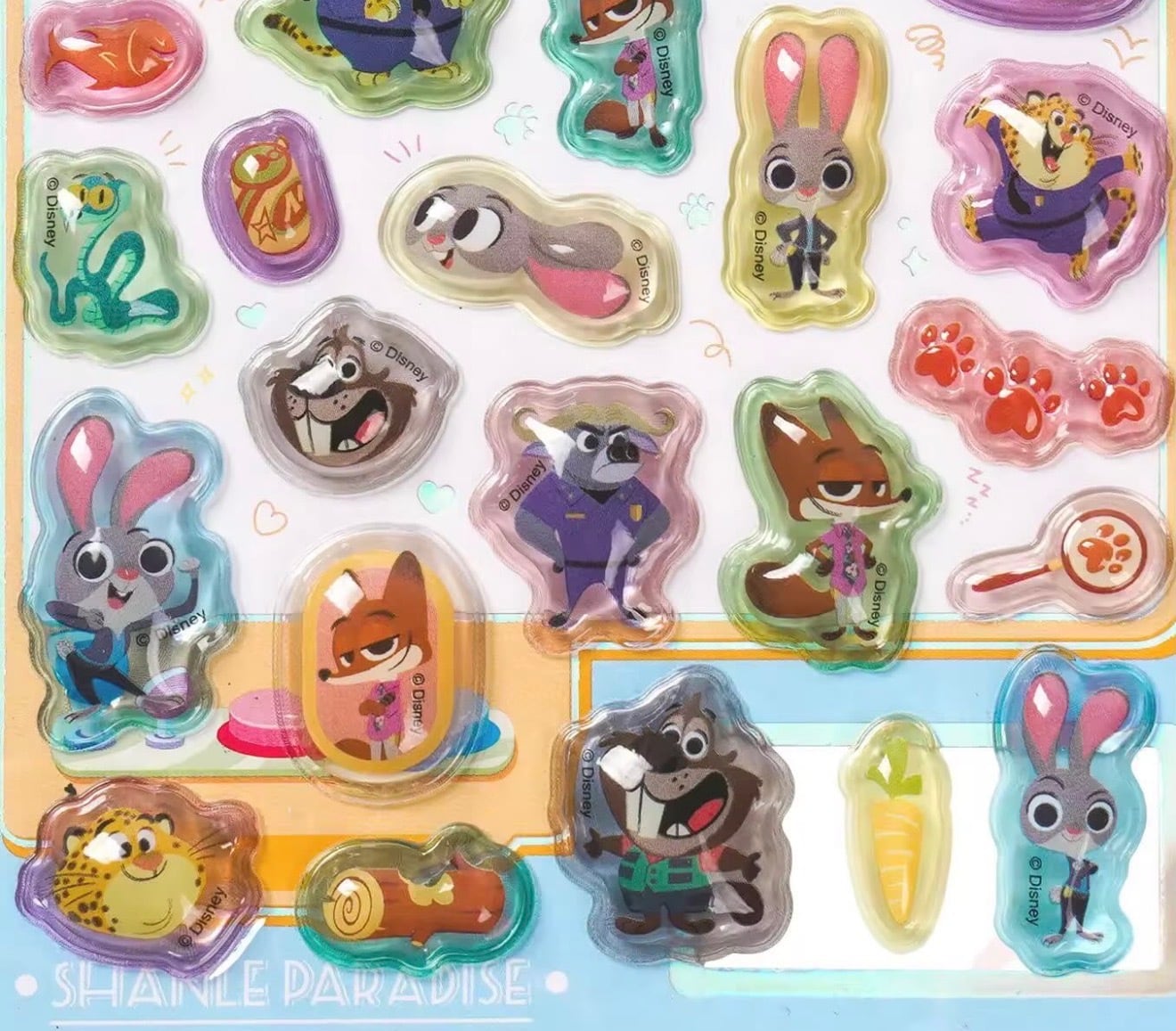 2枚セット】 新入荷！！ 予約受付中✨ ズートピア 3D立体シール 海外