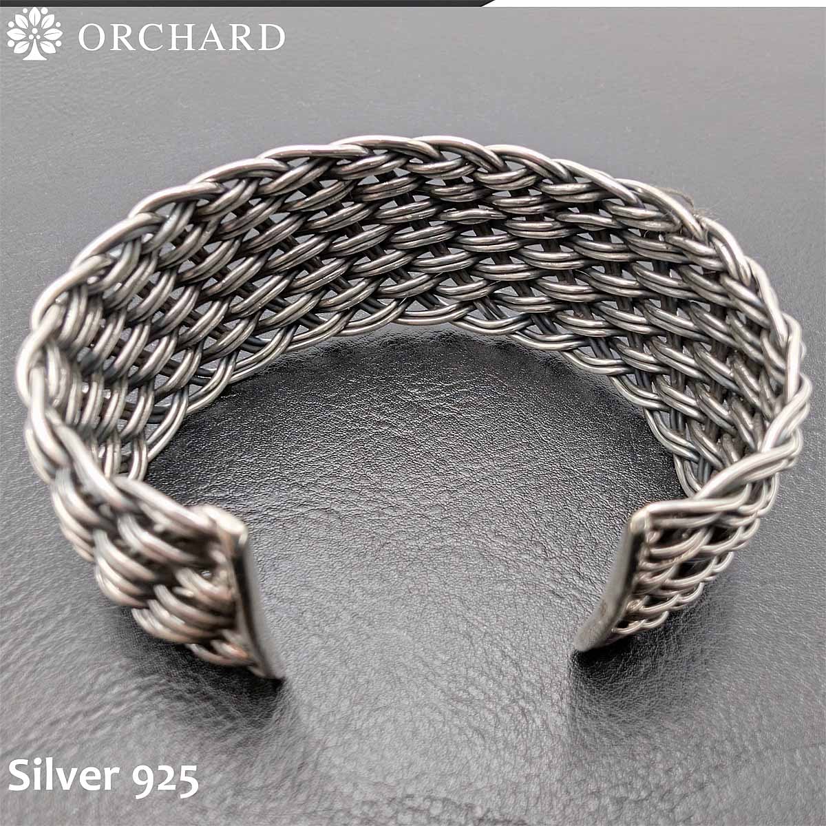 シルバー925 バングル Silver 925 メンズ レディース 編み込み
