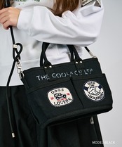 【直営限定ITEM】-TYPE E- パッチ×ペイントコンパクト3wayバッグ (BLACK)　CQ-49501H