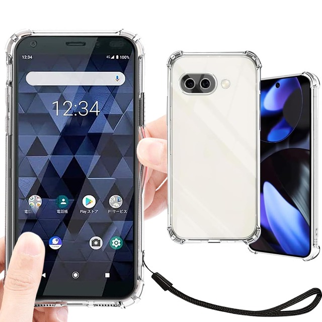 Heofuixt 対応 Google Pixel 10a 用 ケース クリア 透明 カバー 【ストラップ 一本付】 適用 Google Pixel10a スマホケース グーグル ピクセル10a カバー グーグル ピクセル 10a case ソフト バンパーケース 耐衝撃 クリア ハンドストラップ バンパー 携帯カバー 薄型 軽量 case TPU クリア