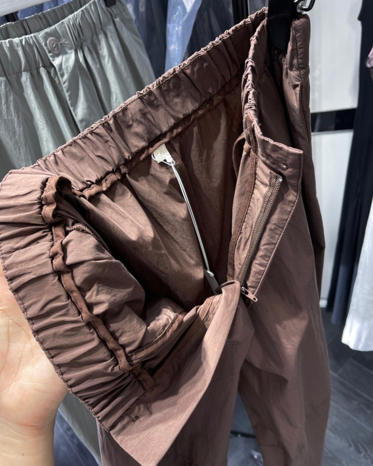 ウエストゴムギャザー入ワイドパンツ 4color A1055 - 15