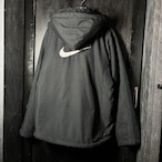 00s NIKE 中綿ナイロンジャケット 黒 取り外しフード ナイキ