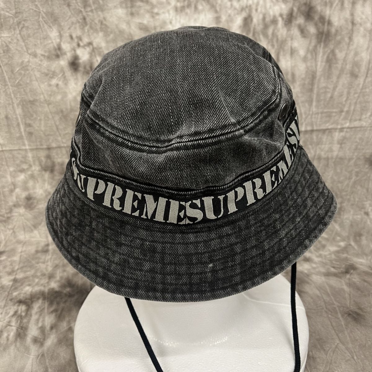 新品　シュプリーム  ブラック デニム キャップ ブーニー supreme