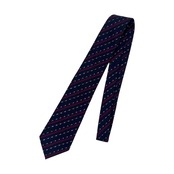 KARL RIEGER ストライプ 総柄 ネクタイ ネイビー