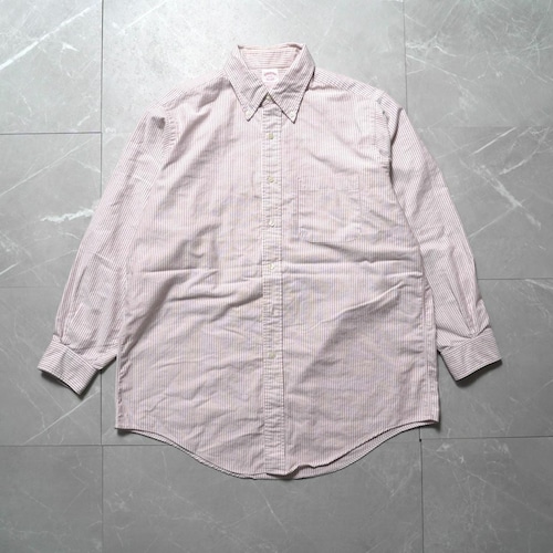 Brooks Brothers Made in USA Long Sleeve Shirt ブルックスブラザーズ USA製 ボタンダウンシャツ ピンク ストライプ Brooks Brothers Made in USA Long Sleeve Shirt ブルックスブラザーズ USA製 ボタンダウンシャツ ピンク ストライプ