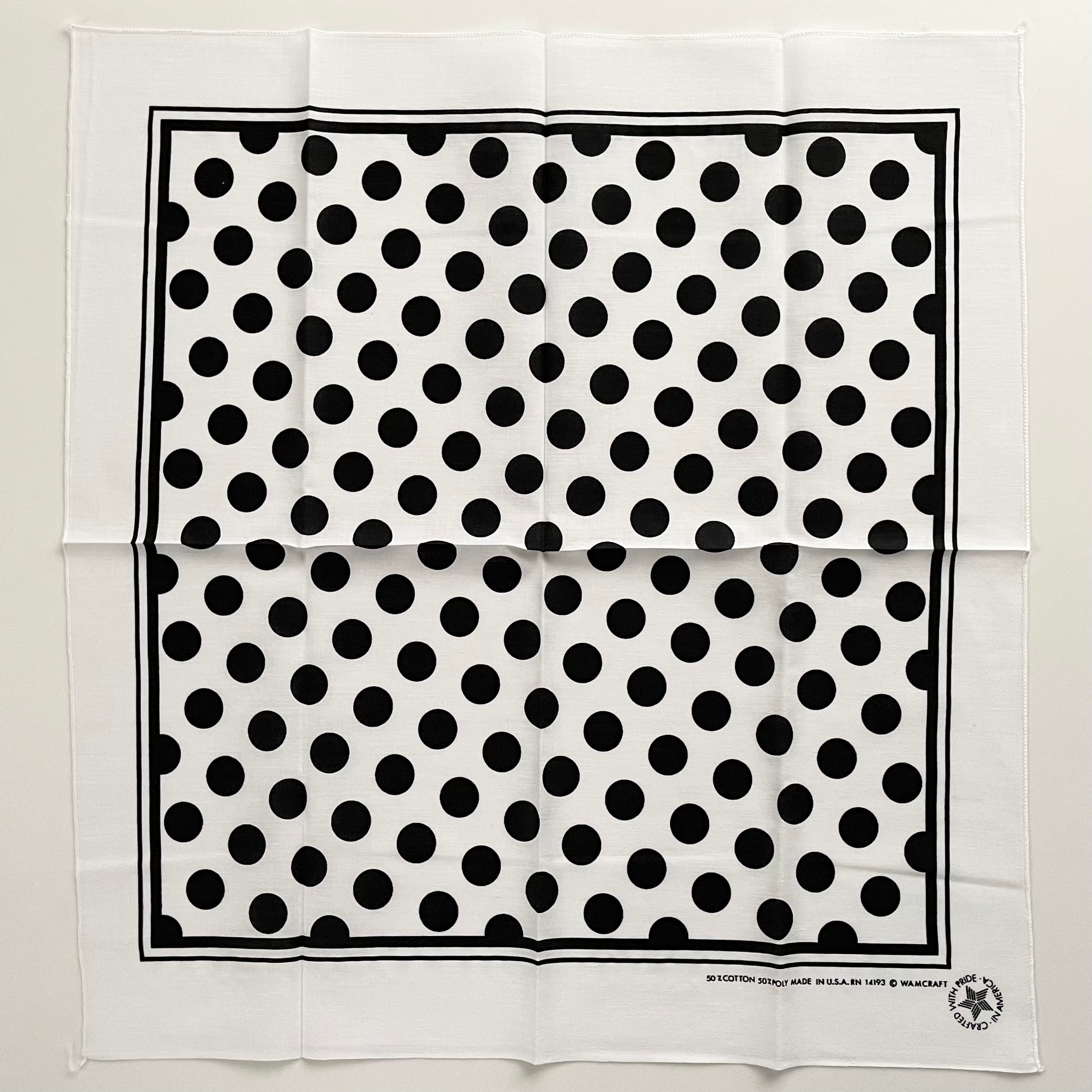 【Deadstock】80s~ RN14193 Dot ヴィンテージバンダナ MADE IN USA