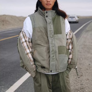 ミリタリーパッチド ベスト　　K5434