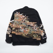 【BJK-M0022】Msize再構築リバーシブル着物ボンバー KIMONO REVERSIBLE BOMBER JACKET