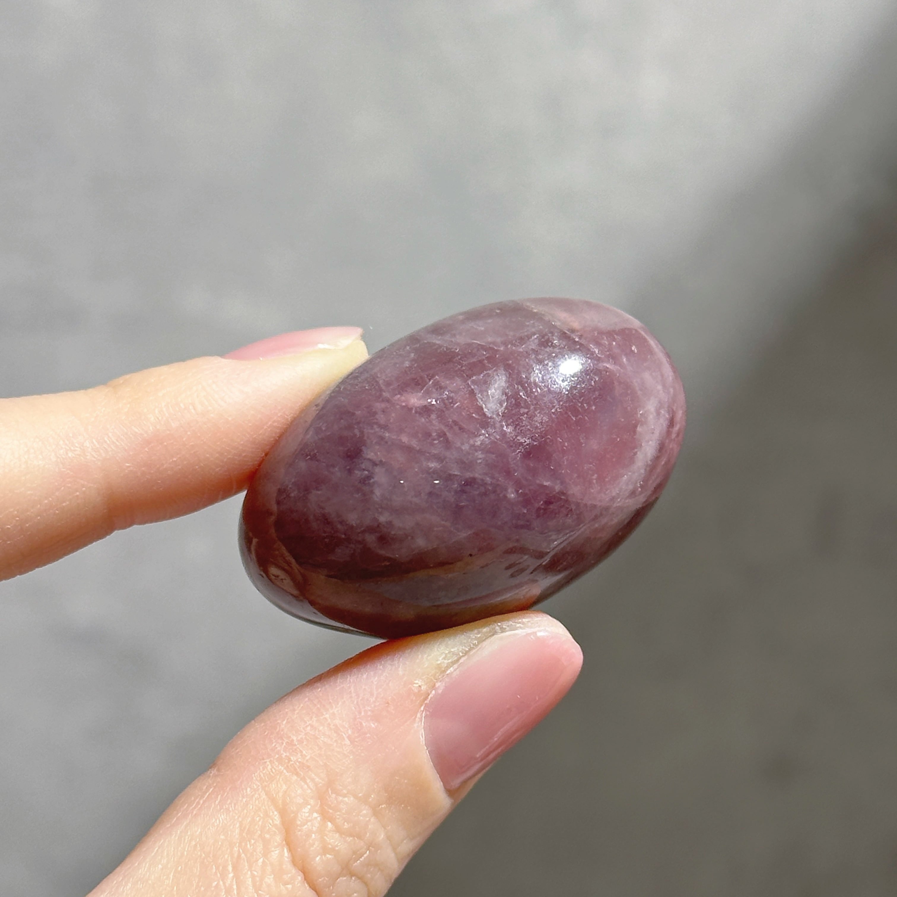 パープルローズクォーツ パームストーン44◇Purple Rose Quartz