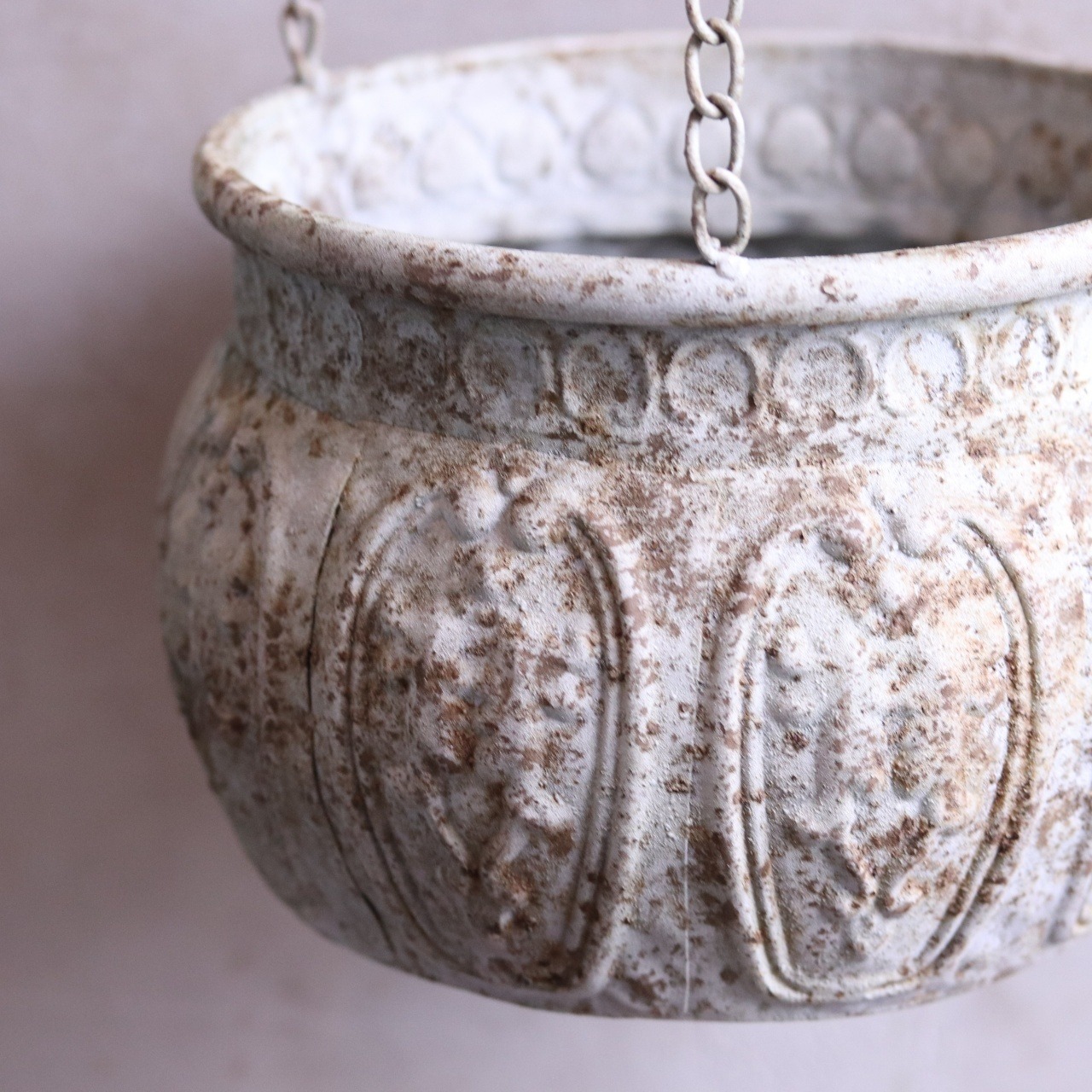 mondimanche 植木鉢　アンティークデコレハングW｜シャビーシック　オシャレに吊り下げれるポット　UF669