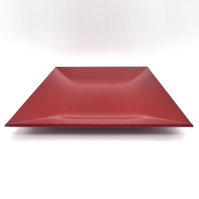 四方皿・漆器・古代朱・No.251020-35・梱包サイズ60