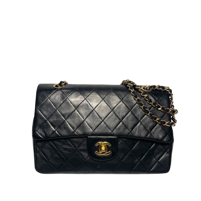 【最終処分SALE】CHANEL シャネル マトラッセ ラムスキン ショルダーバッグ ブラック A-7583