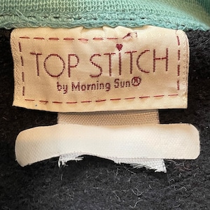 【TOP STITCH】カワイイ系 襟付 スウェット トレーナー レディース M ビーズ 刺繍 US古着