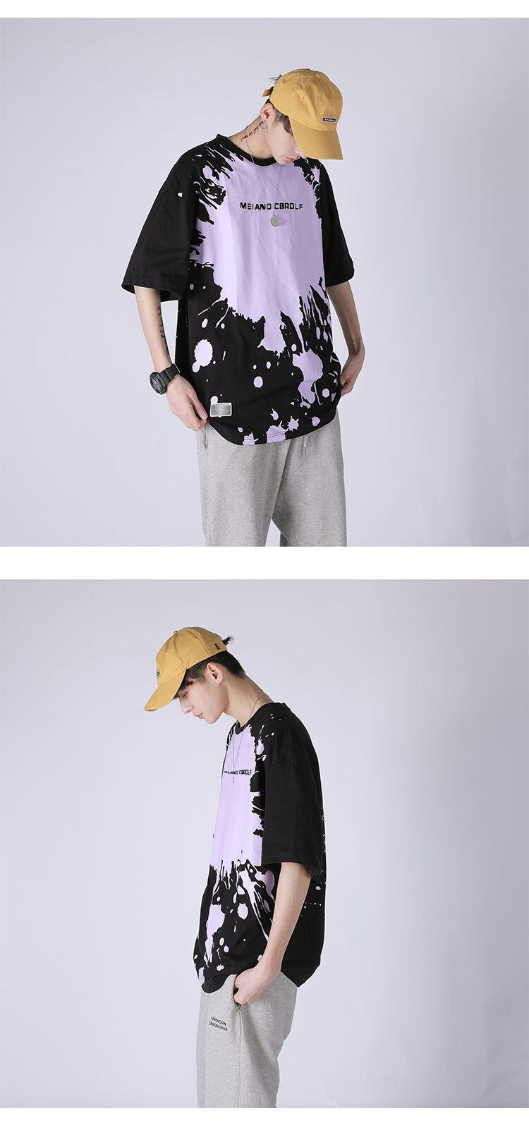 全3色 Tシャツ カットソー プリント カジュアル シンプル