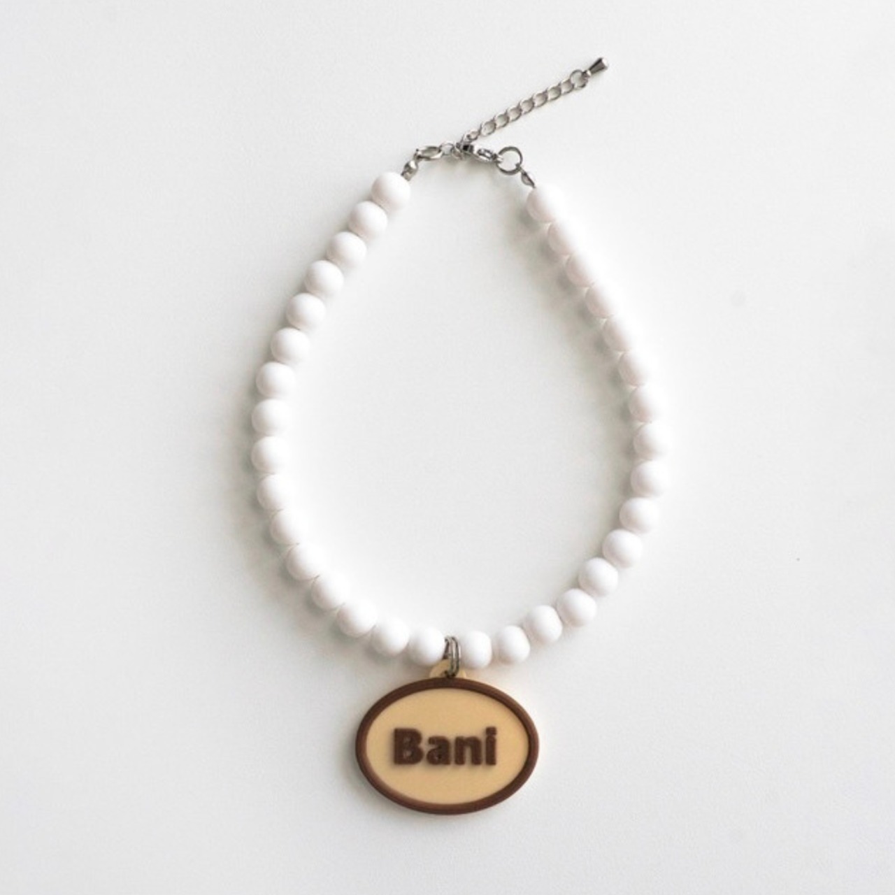 【予約】[ Snugroo ] Pet Necklace Beads｜Choco Vanilla - 2