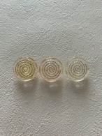 Japanese Vintage ガラスビーズ プラスチックボタン 24mm アクセサリーパーツ デコレーション材 ヴィンテージボタン