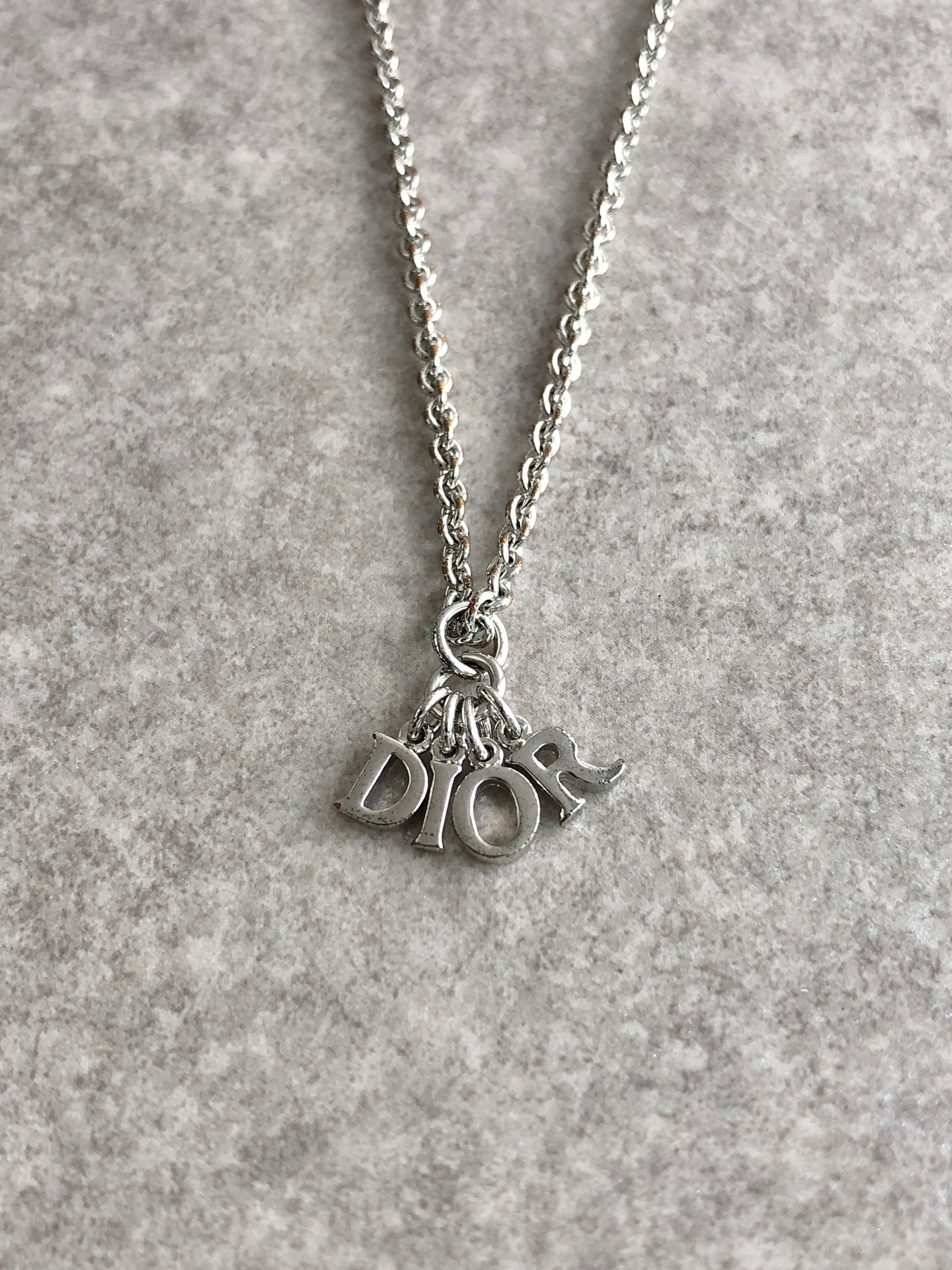 Christian Dior クリスチャン ディオール ネックレス シルバー Dior