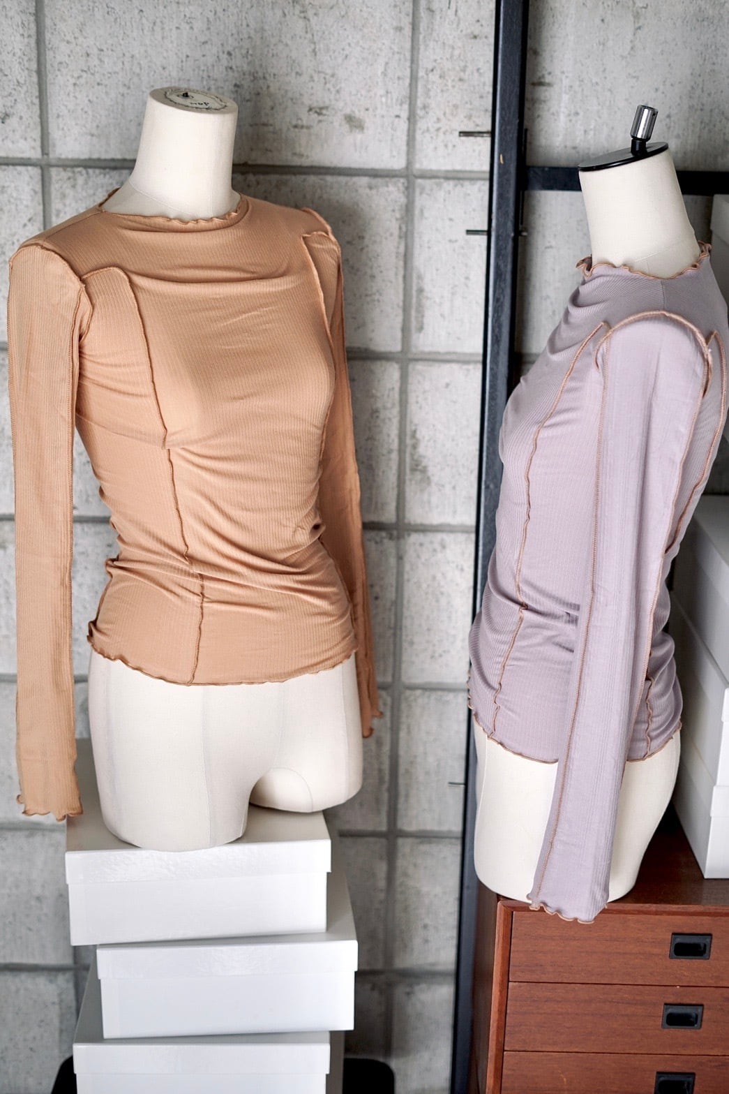 Baserange / OMATO LONG SLEEVE TEE ( AURAL , VERBE PURPLE ) | JUQUI
