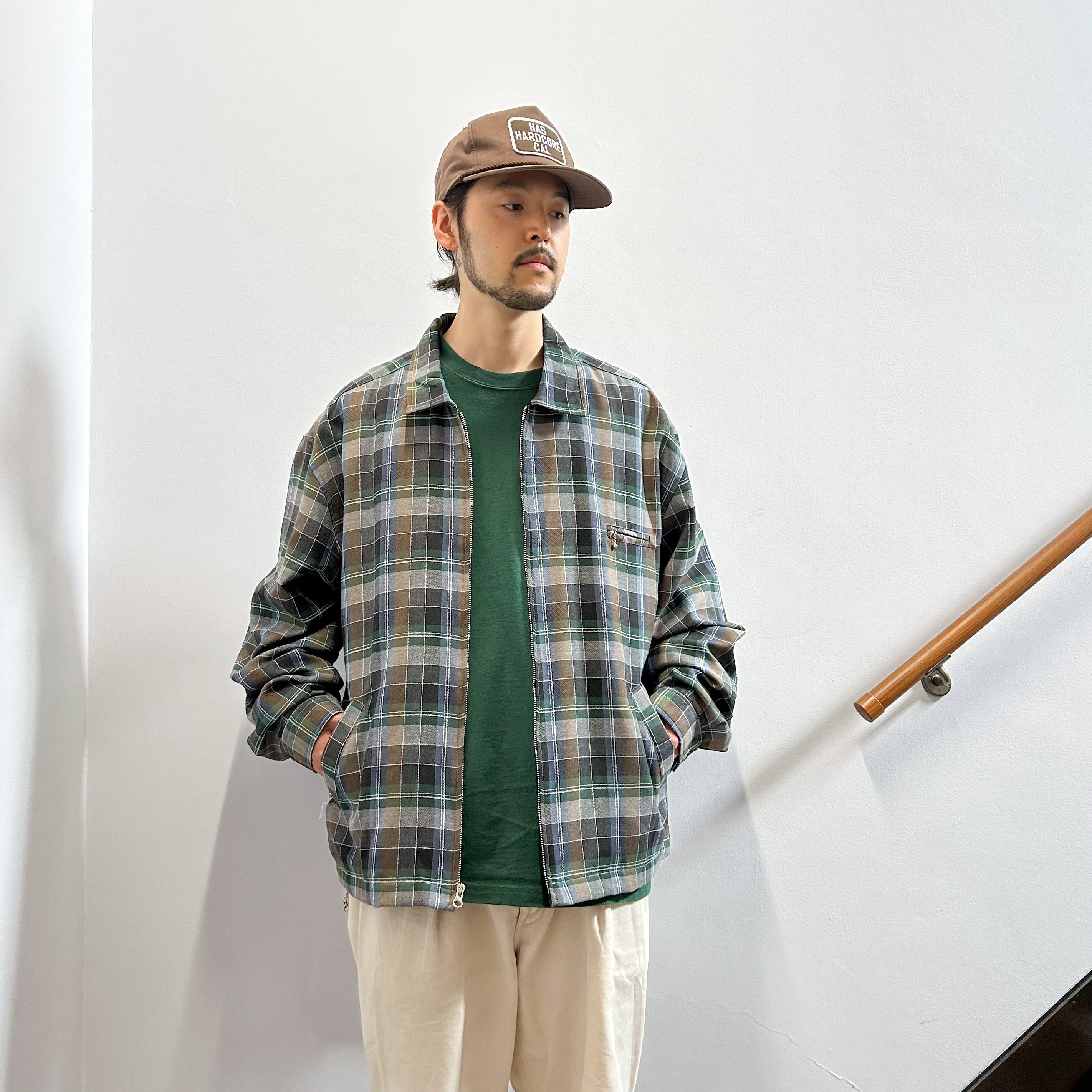 DEADSTOCK" 's OLD STUSSY 黒タグ USA製 Flannel Jacket XL