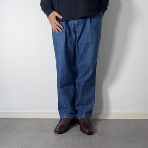 DOCKERS two tuck denim slacks  W34L31 古着