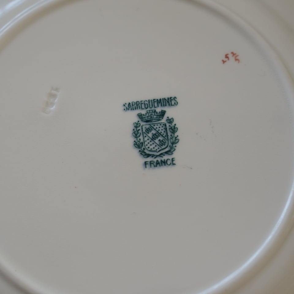 フランスアンティーク サルグミンヌミントン252 プレートA F3