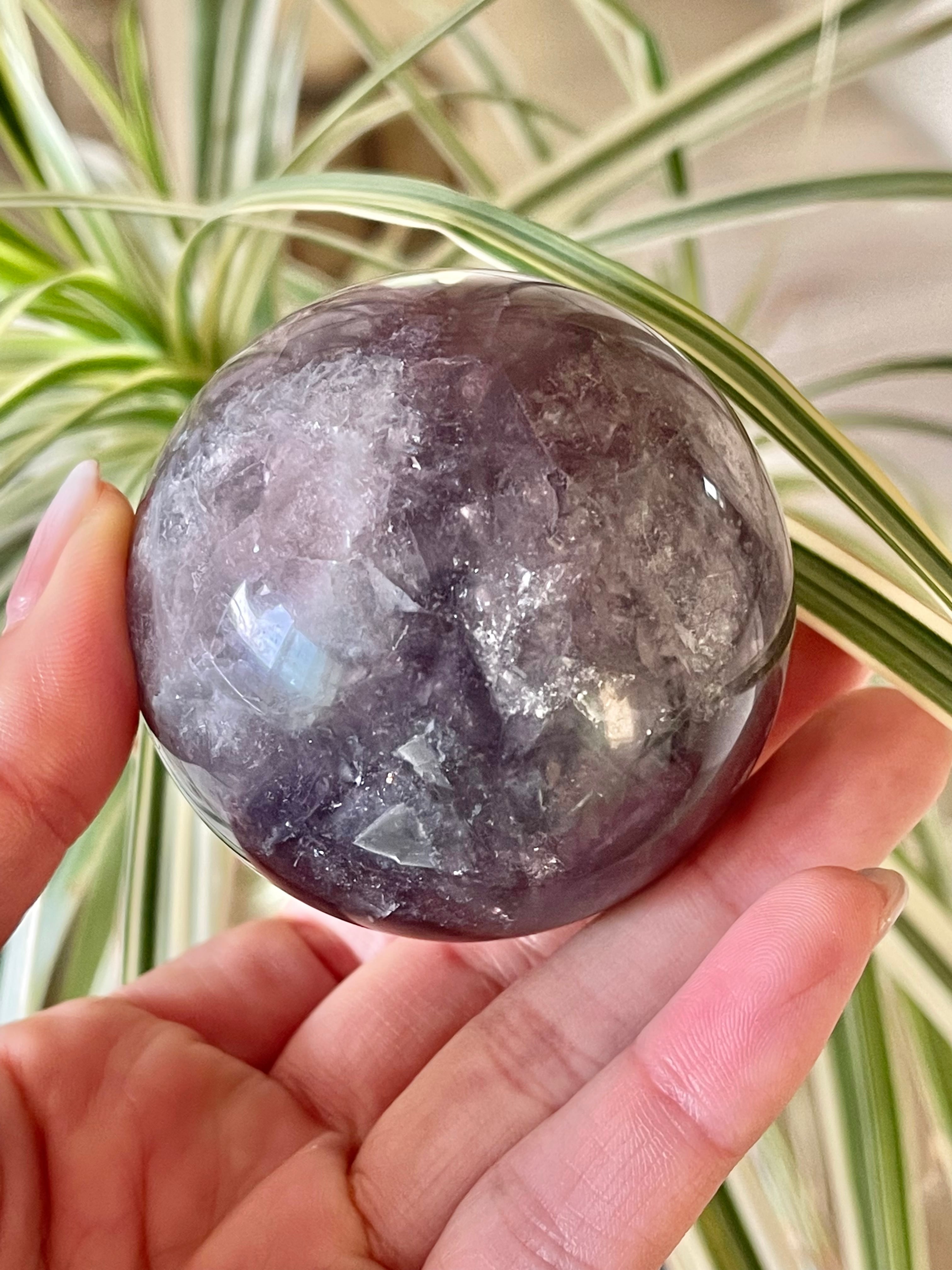 雲母共生フローライトスフィア / fluorite with mica sphere | AINA MINERALS powered by BASE