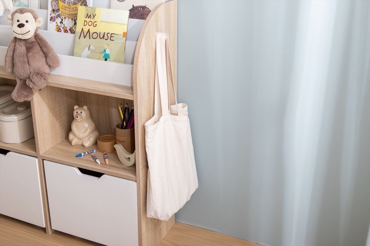 幅84cm】お子様のおもちゃや絵本をまとめてスッキリ収納可能な絵