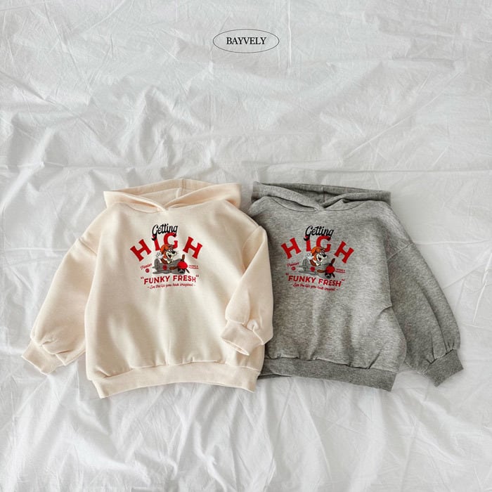 squirrel fleece hoodie【BAYVELY】※予約商品