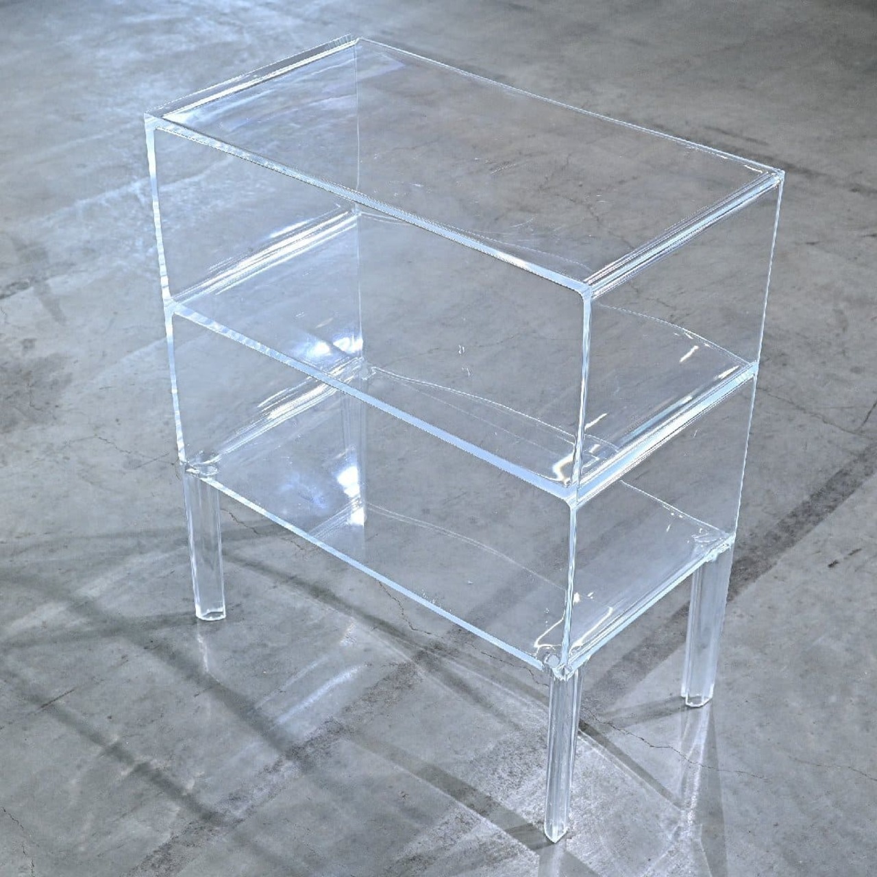 Kartell 23万「ゴーストバスター/GHOST BUSTER」シェルフ 本棚 キャビネット 収納 クリスタル フィリップ・スタルク カルテル【中古家具/中古インテリア/USED家具ユーズド家具/リサイクル】