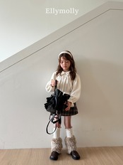 韓国子供服 / 26Autumn / ELLY MOLLY / スクエアフリルバッグ *free*