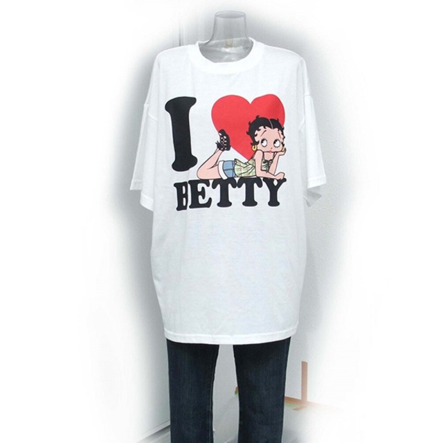 ベティ・ブープ ライセンス半袖BIGTシャツ ・BETTY BOOP ベティちゃん Tシャツ オーバーサイズ アメリカン雑貨