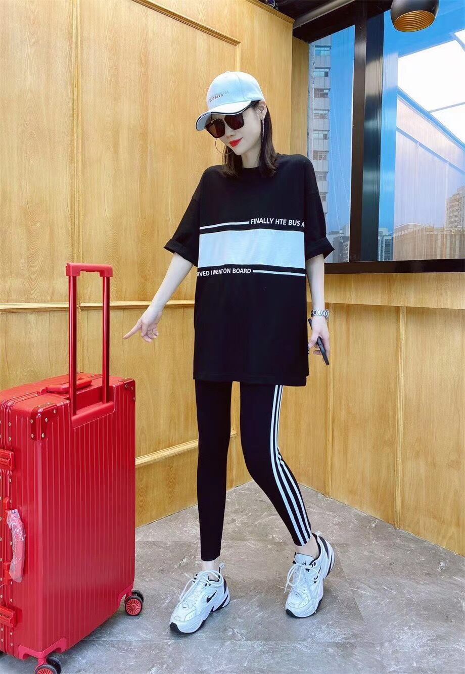 サイドラインスポーツレギンスパンツ