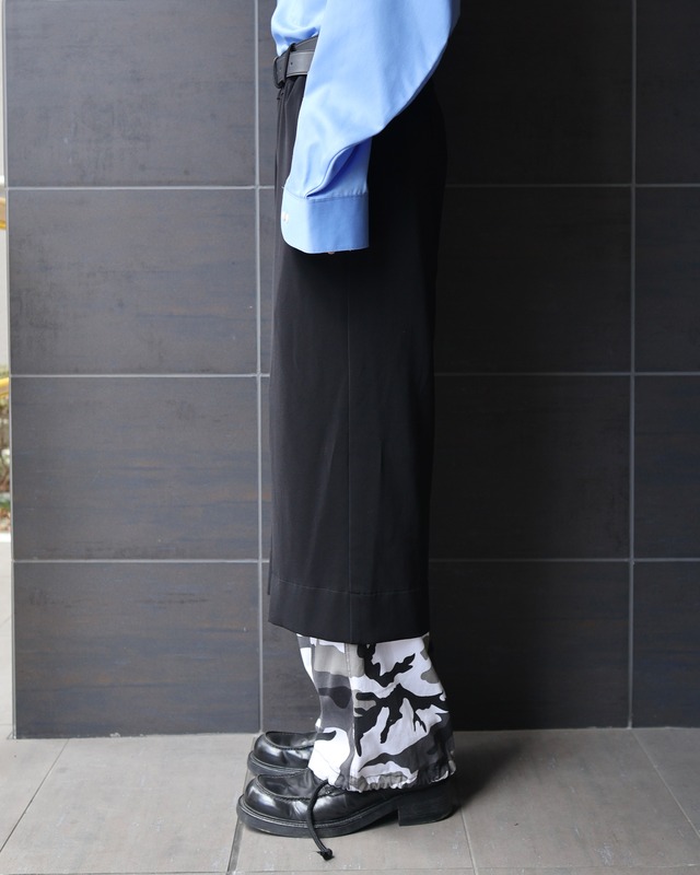 below knee wide slacks