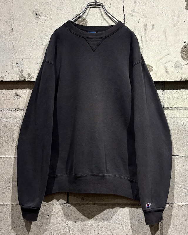 【Caka otto】“Champion” Rare Black Color Vintage Sweatshirt